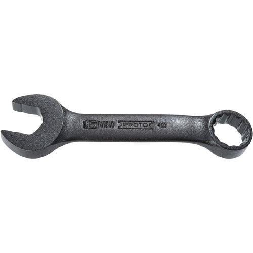 ‎Proto Black Oxide Metric Short Combination Wrench 15 mm - 12 Point - USA Tool & Supply