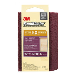 ‎3M SandBlaster EDGE DETAILING Sanding Sponge 9562 150 grit 4-1/2″ × 2-1/2 × 1″ - USA Tool & Supply