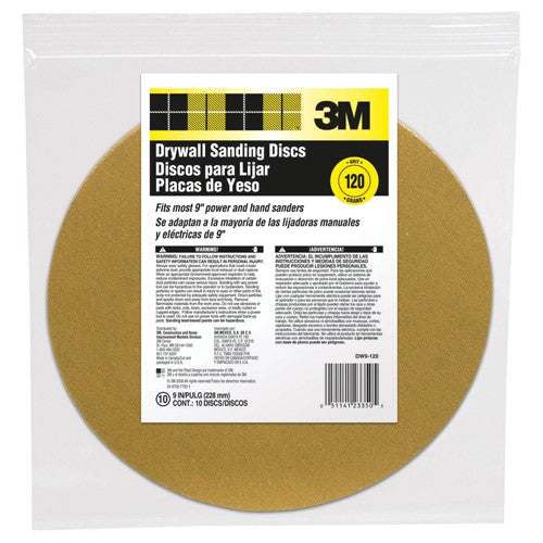 ‎3M Drywall Sanding Disc DW9-120 9″ - USA Tool & Supply