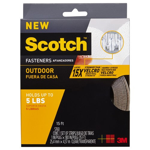 1 in × 15 ft Scotch™ Outdoor Fasteners RF5 Clear Alt Mfg # 96630 - USA Tool & Supply