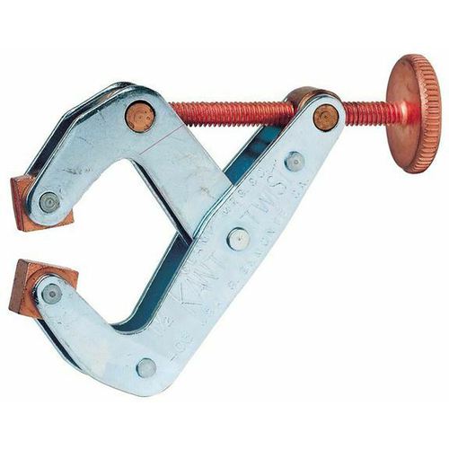 Round Handle Clamp - 1/2″ Throat Depth, 1″ Max. Opening - USA Tool & Supply