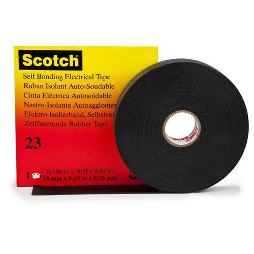 ‎3/4 in × 30 ft Scotch® 23 Electrical Tape - 19 mm × 9 Alt Mfg # 15025 - USA Tool & Supply