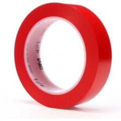 List 471 1" x 36 yds Vinyl Tape - Red - USA Tool & Supply