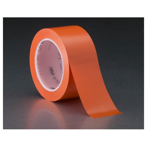 3M Vinyl Tape 471 Orange 1/2″ × 36 yd 5.2 mil - USA Tool & Supply