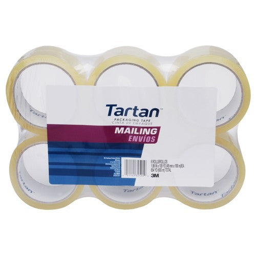 1.88 in × 109 yd (48 mm × 100 m), Tartan™ Mailing Packaging Ta Alt Mfg # 92387 - USA Tool & Supply