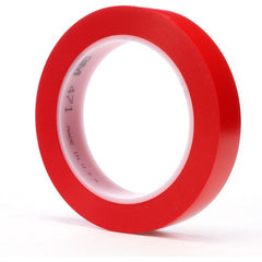 3M Vinyl Tape 471 Red 3/4″ × 36 yd 5.2 mil - USA Tool & Supply