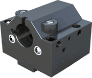Tool Block - NEX350-8437-INT, 2-1/2 ”ID with Int. Coolant - USA Tool & Supply
