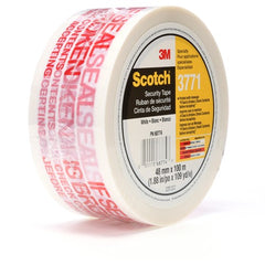 Scotch Printed Message Box Sealing Tape 3771 White 48 mm × 100 m - USA Tool & Supply