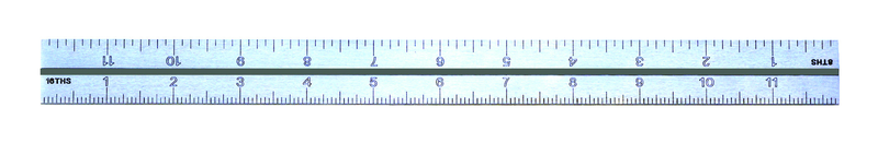 #599-9400-2404 - 24'' - 4R Graduation - Regular - Combination Square Blade - USA Tool & Supply