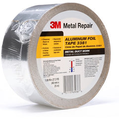 48 mm × 25 m 2.7 mil Foil Tape Silver Alt Mfg # 63938 - USA Tool & Supply