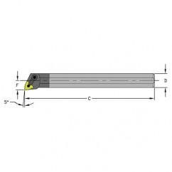 A16S MWLNR4 Steel Boring Bar w/Coolant - USA Tool & Supply