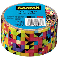 1.88 in × 10 yd Scotch(R) Duct Tape 910-PAC-CPattern Crazy Alt Mfg # 39056 - USA Tool & Supply