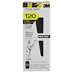 3M Pro-Pak Drywall Sanding Sheet 99430 4.1875″ × 11.25″ 120C Grit - USA Tool & Supply