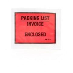 List PLE-F1 4-1/2" x 5-1/2" Packing List Envelope - USA Tool & Supply