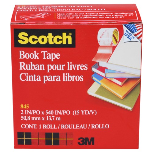 ‎Scotch Book Tape 845-200 2″ × 540″ (50 8 mm × 13 7 m) - USA Tool & Supply