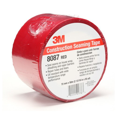 72 mm × 50 m Construction Seaming Tape Red Alt Mfg # 91776 - USA Tool & Supply