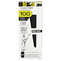 3M Drywall Sanding Sheet 99432NA 4 3/16″ × 11 1/4″ 100 grit - USA Tool & Supply