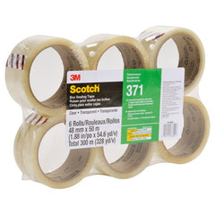 Scotch Box Sealing Tape 371 Clear 48 mm × 50 m - USA Tool & Supply