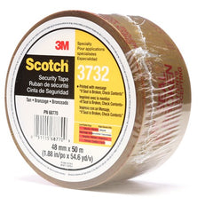 Scotch Printed Message Box Sealing Tape 3732 Tan 48 mm × 50 m - USA Tool & Supply