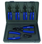 6 Piece - Combination Int/Ext Snap Ring Plier Set - USA Tool & Supply
