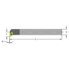 C08R-SDUCL2 1/2" SH; 8" OAL - Indexable Boring Bar - USA Tool & Supply