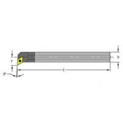 C06M-SDUCR2 3/8" SH; 6"OAL - Indexable Boring Bar - USA Tool & Supply