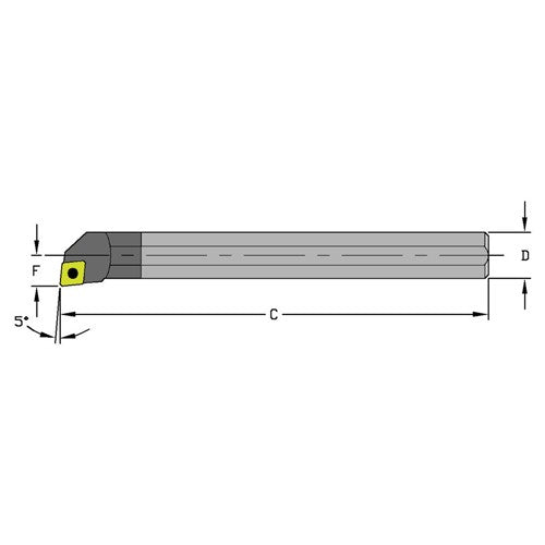 E10Q SCLPL2 Solid Carbide Boring Bar w/Coolant - USA Tool & Supply