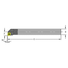 E10Q SCLPL2 Solid Carbide Boring Bar w/Coolant - USA Tool & Supply