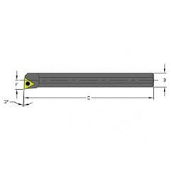 HM10Q STUCR2 Heavy Metal Boring Bar w/Coolant - USA Tool & Supply