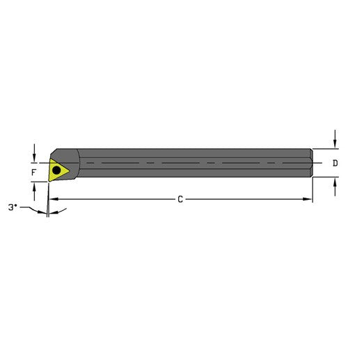 S05G STUCR1.2 Steel Boring Bar - USA Tool & Supply
