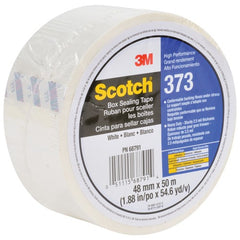 Scotch Box Sealing Tape 373 White 48 mm × 50 m - USA Tool & Supply