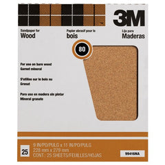 3M Garnet Sanding Sheets 88595NA 9″ × 11″ 150 grit - USA Tool & Supply