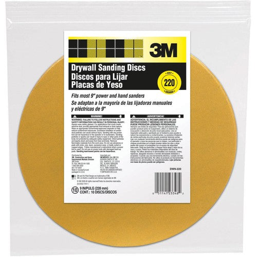 ‎3M Drywall Sanding Discs DW9-220 9″ - USA Tool & Supply