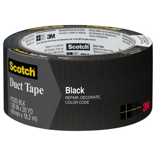 3M Duct Tape Black 3920-BK 1.88″ × 20 yd (48 mm × 18 2 m) - USA Tool & Supply