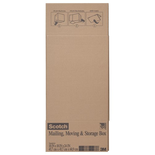 Scotch Folded Box 8018.24FB 18″ × 18″ × 24″ Folded Box - USA Tool & Supply