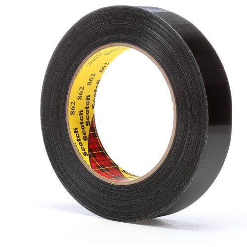 24 mm × 55 m Scotch Reinforced Strapping Tp Black Alt Mfg # 72059 - USA Tool & Supply