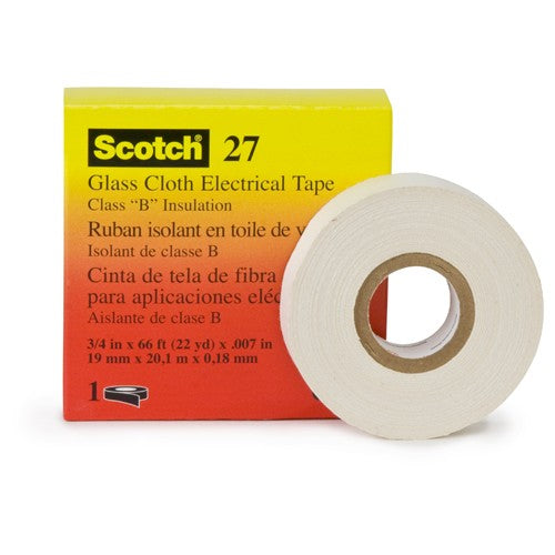 3M Glass Cloth Electrical Tape 27 1/2″ × 66 ft - USA Tool & Supply