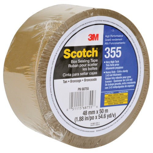 Scotch Box Sealing Tape 355 Tan 48 mm × 50 m - USA Tool & Supply