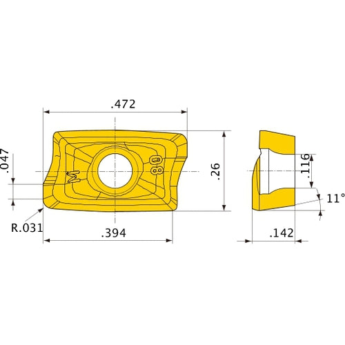 AOMT123608PEER-M MP9130 INSERT