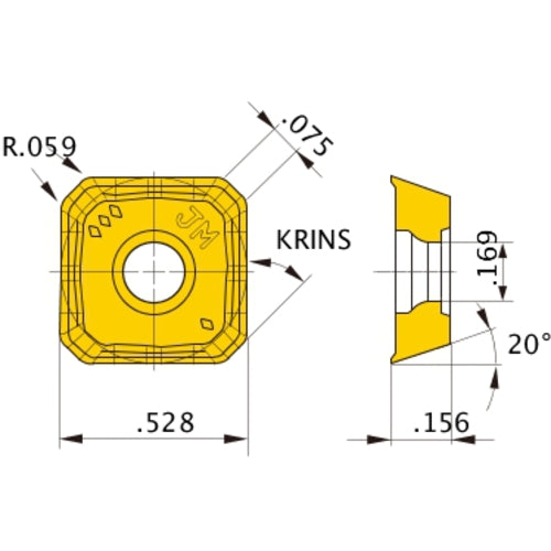 SEMT13T3AGSN-JM VP30RT INSERT