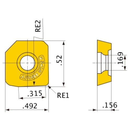 WOEW12T308PETR8C NX2525 INSERT