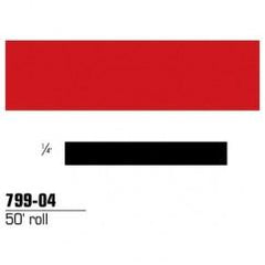 1/4X50' REFLECT STRIPING TAPE RED - USA Tool & Supply