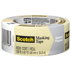 ‎Scotch Contractor Grade Masking Tape 2020-48MP 1.88″ × 60.1 yd (48mm × 55m) - USA Tool & Supply