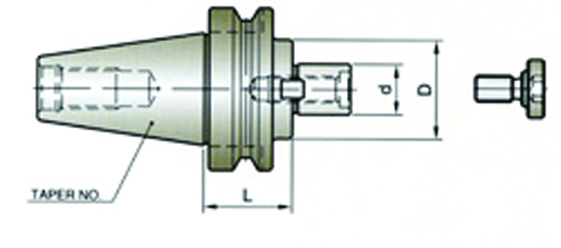 3/4 V50 SHELL MILL HOLDER EM - USA Tool & Supply