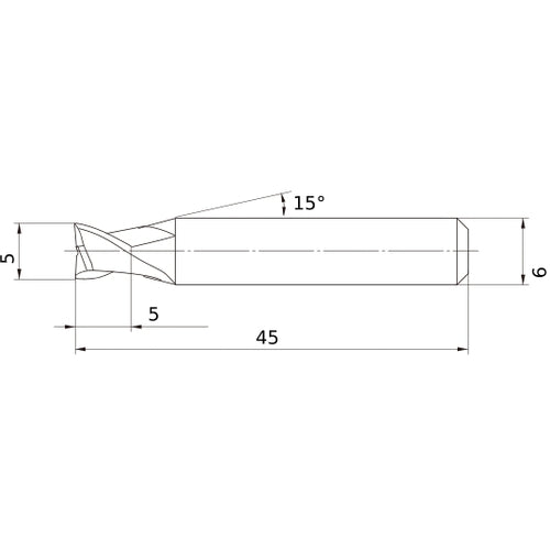 MS2ESD0500L45S06 CARBIDE ENDMILL