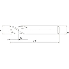 MS2ESD0700L35S07 CARBIDE ENDMILL