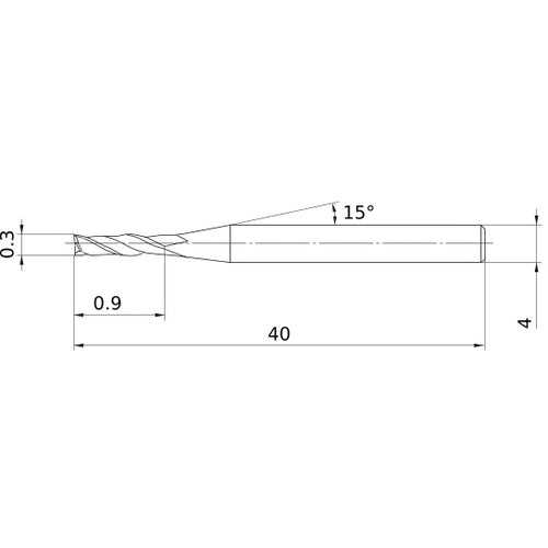 MS2JSD0030 CARBIDE ENDMILL