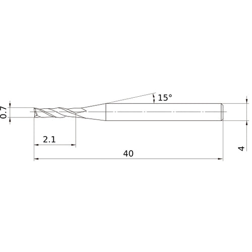 MS2JSD0070 CARBIDE ENDMILL