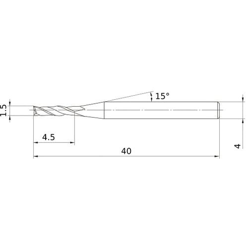 MS2JSD0150 CARBIDE ENDMILL