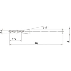 MS2JSD0250 CARBIDE ENDMILL